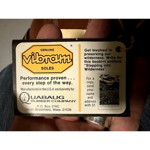 NWT VTG Knapp Boots 7" Moc Toe Steel Toe S. B. Foot Made in USA NOS 8.5 Wide EE - Picture 16 of 16